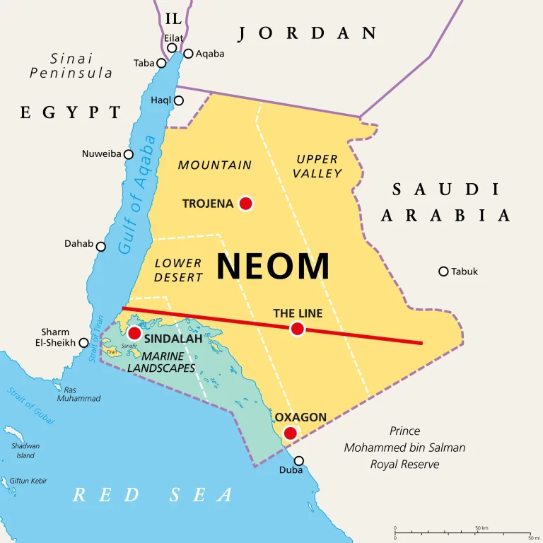 Vision 2030 Neom Map