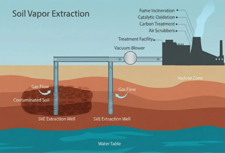Schematic of Soil Vapour Extraction Technology